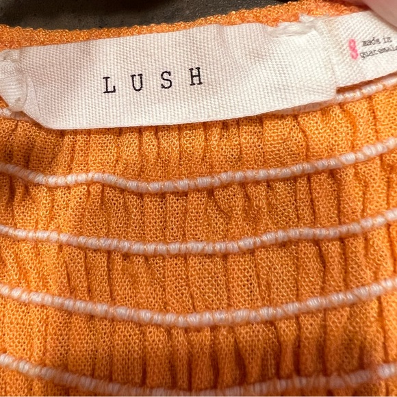 Lush Orange Romper Sz: S - Picture 7 of 7